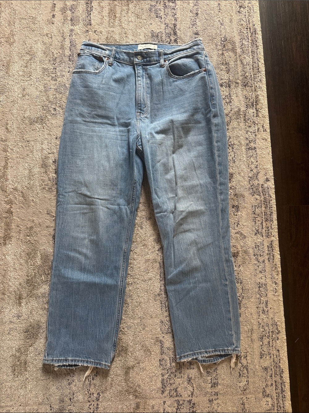 Women’s Curve Love Abercrombie and Fitch the ankle straight ultra high rise